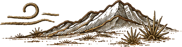 West Texas desert mountain landscape